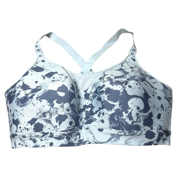 Under Armour High Infinity Sports Bra Women's 3X Blue Built In‎ Padding Wicking - Picture 1 of 8